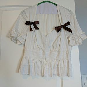Vintage Betsey Johnson pin-up shirt